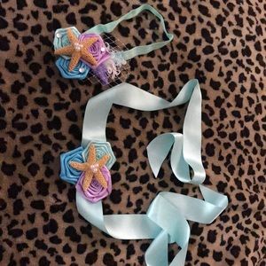 Sea shell Hair band & belt. GREAT FOR pictures!